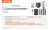 Survival Shovel 13 in 1 Camping Shovel Folding Multitool Portable Compact
