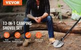 Survival Shovel 13 in 1 Camping Shovel Folding Multitool Portable Compact