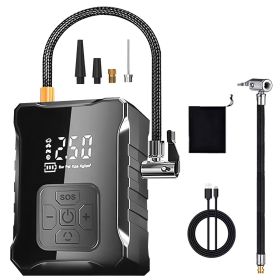 150PSI Cordless Tire Inflator Digital Air Compressor with LED Light Emergency Power Bank for Cars Motorcycles Bicycles Balls