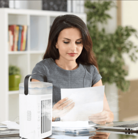 36480450  portable air conditioner, 4-IN-1 portable air conditioner, with 3-speed night light, three-level purification filter, suitable for home