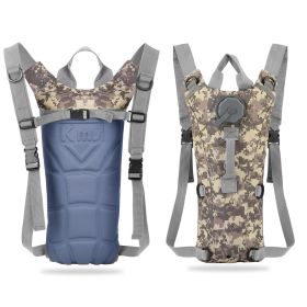 1Pc 3L Tactical Hydration Pack Water Bladder Adjustable Water Drink Backpack for Hiking Cycling Climbing Running (Option: Acu)