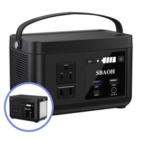 Portable Power Station P86,88.8Wh LiFePo4 Battery, with 120W AC Outputs, Solar Generator For Travel And Camping (Option: 110V)