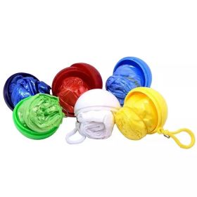 1pc Disposable Raincoat Keychain; Emergency Raincoat For Hiking and Camping; Unisex Cycling and Camping Accessories (Items: Raincoat Ball Set, Color: Random Color)